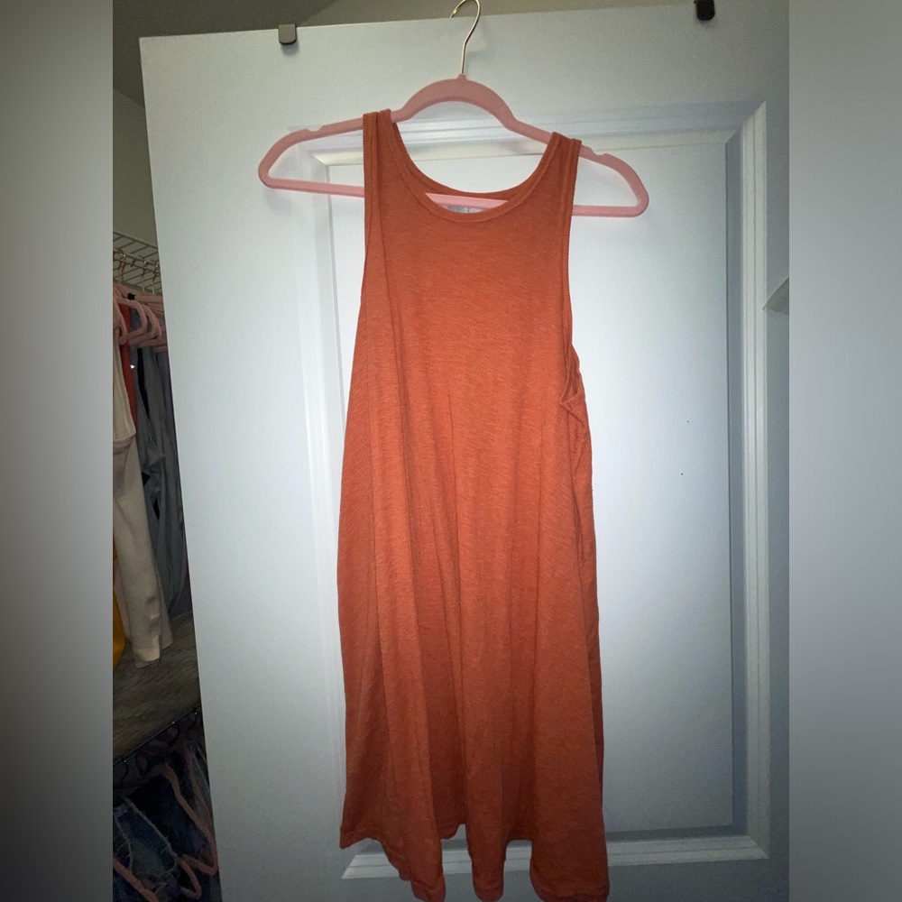 Free people orange beach cover up